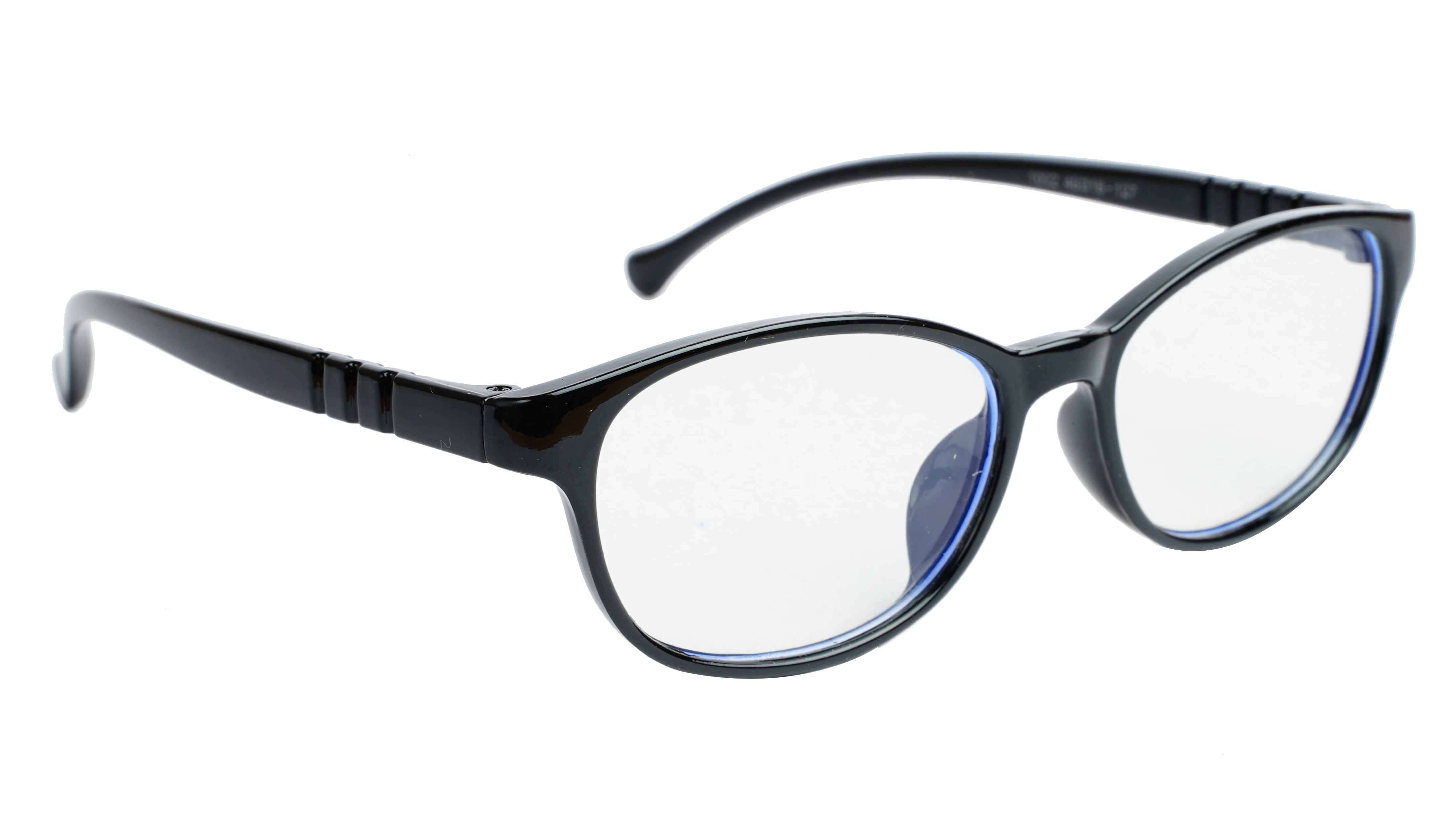 Unisex Rectangular Spectacle Frame For Kids. Glossy Black Frame. Age-10-15Year