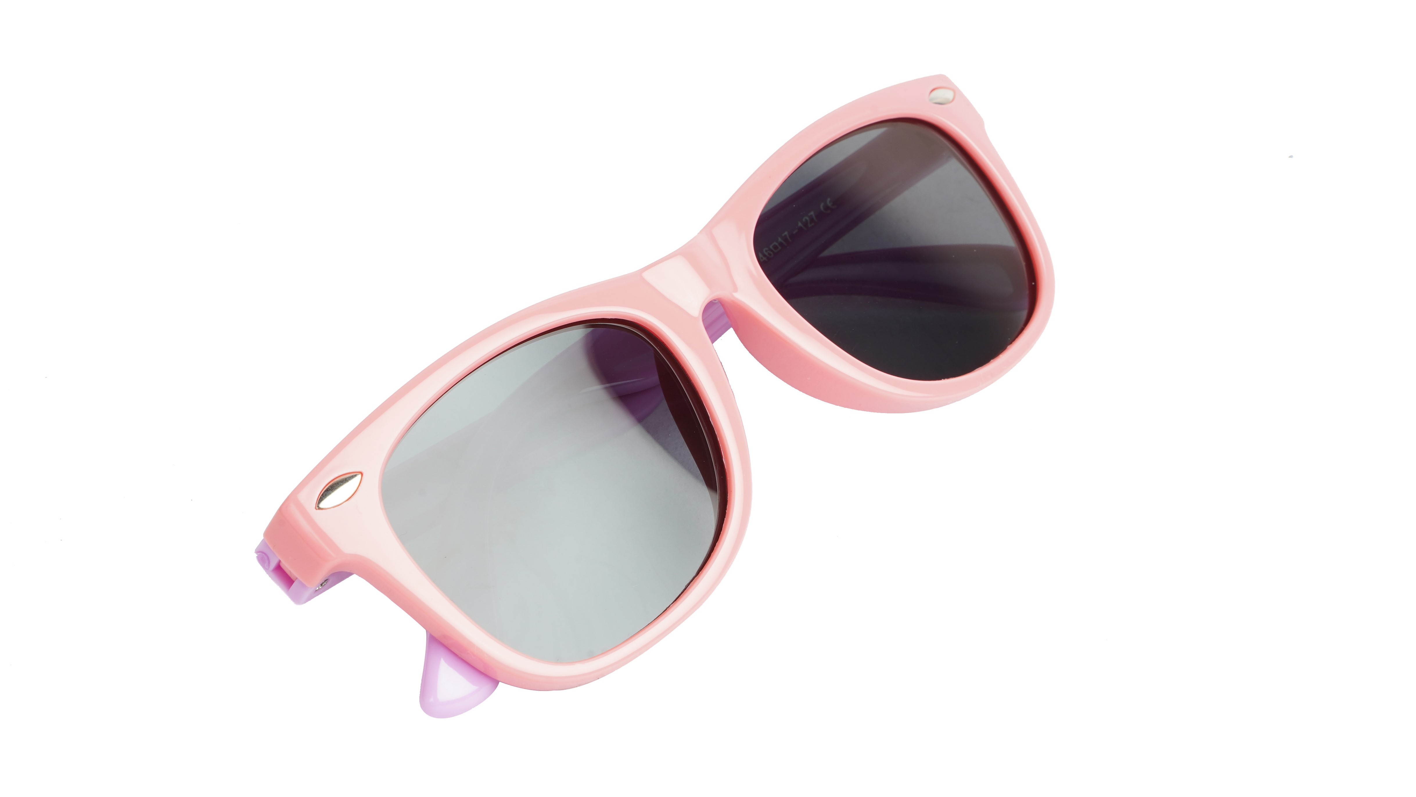 Girl Child Square Flexible Sunglasses. Pink Frame. Age-(8-13)Yrs