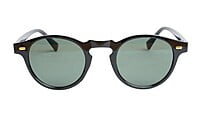 Unisex Small Round Sunglasses. Glossy Black Frame. Unisex Small Round Sunglasses. Glossy Black Frame.