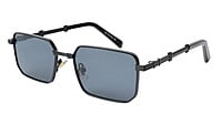 Unisex Small Rectangular Sunglasses. Black Frame. Black Lens. Unisex Small Rectangular Sunglasses. Black Frame. Black Lens.