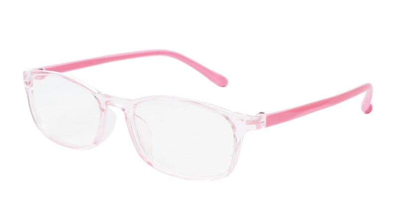 Rectangle Spectacle Frame For Girl Child. Pink Frame. Age-10-15Year Rectangle Spectacle Frame For Girl Child. Pink Frame. Age-10-15Year