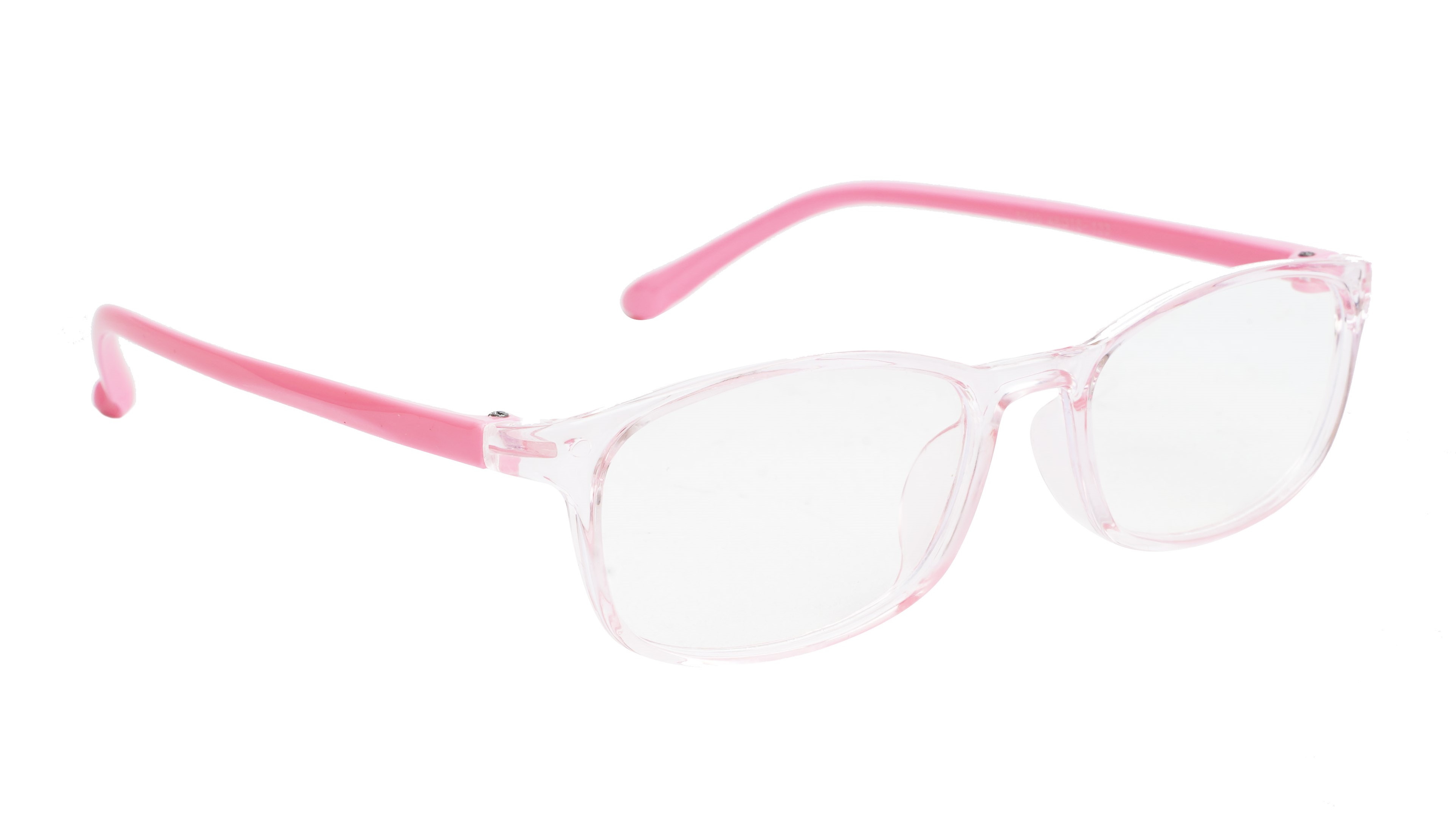Rectangle Spectacle Frame For Girl Child. Pink Frame. Age-10-15Year