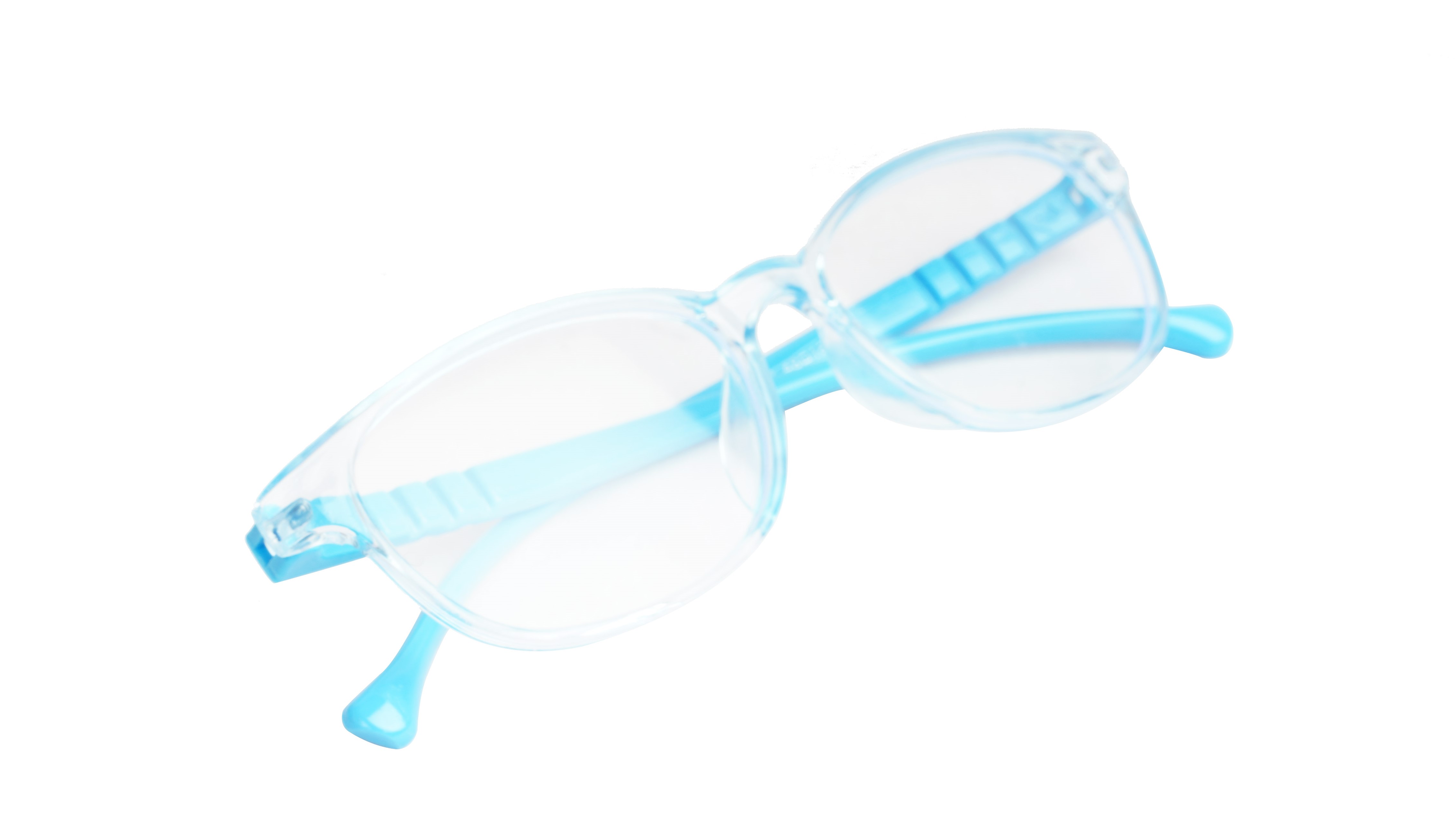 Unisex Oval Spectacle Frame For Kids. Blue Frame. Age-10-15Year