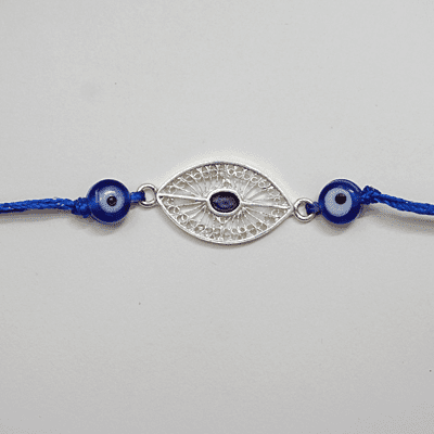 Silver evil eye rakh Silver evil eye rakh
