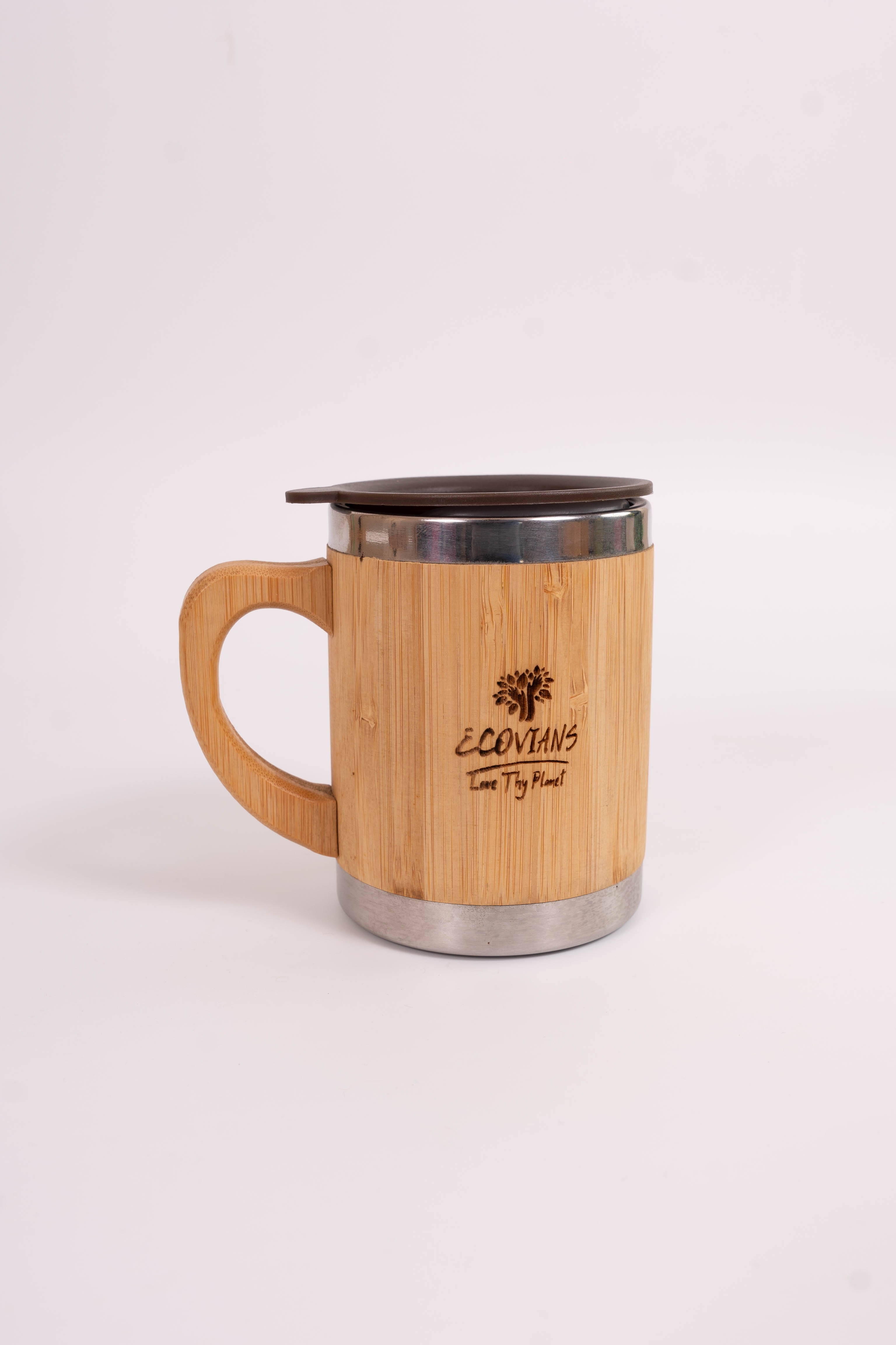 Bamboo Coffee Mug With Lid - 350ml Bamboo Coffee Mug With Lid - 350ml