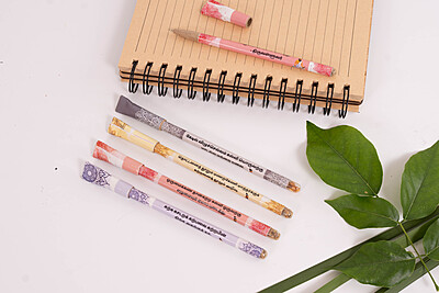 Plantable Thirukkural Seed Pen Eco/-Friendly Pen for Kids School |  wood-free pen(Pack of 10)