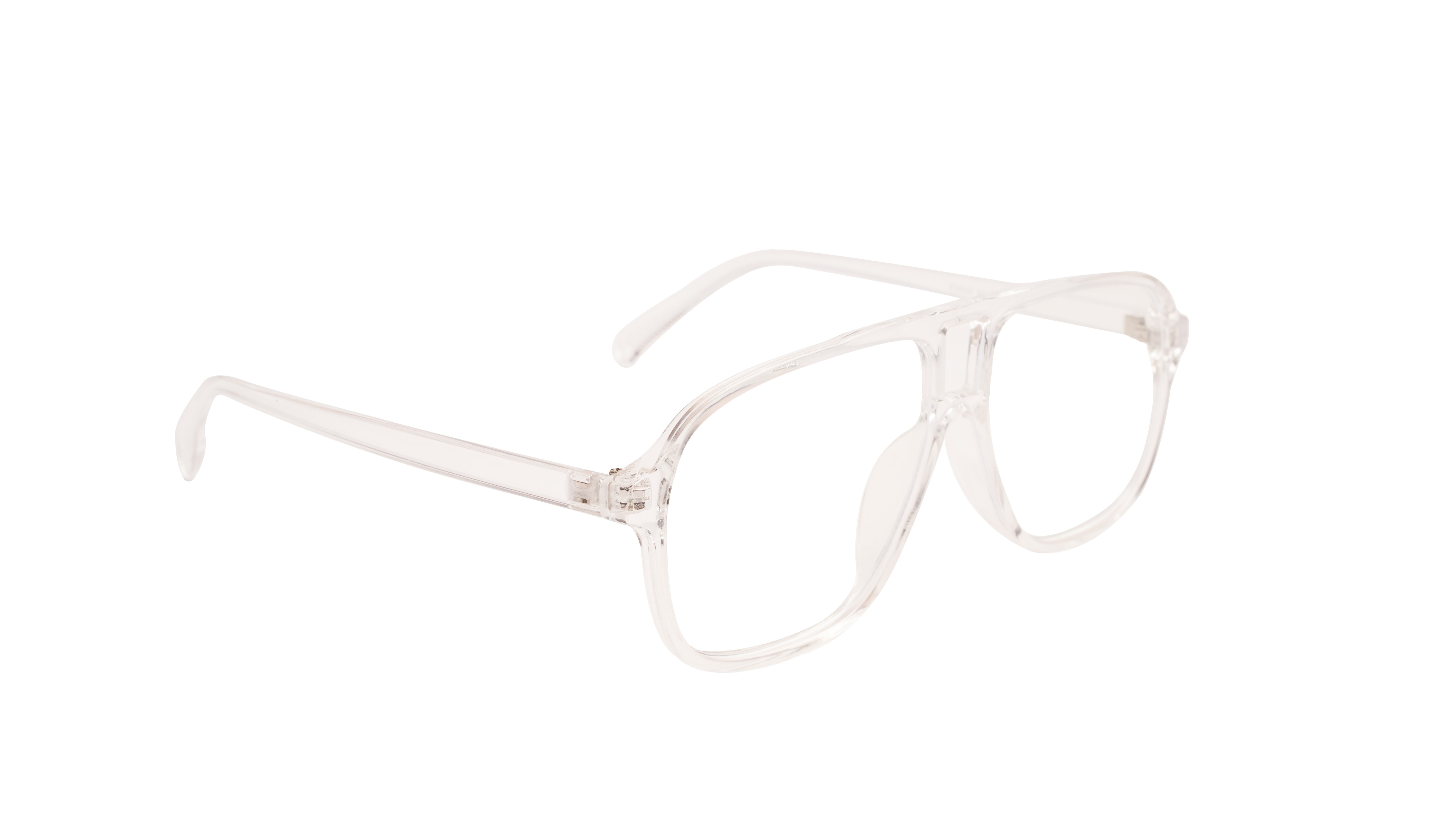 Soigné Unisex Aviator Spectacle Frame. Transparent Frame