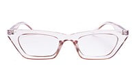 Soigné Female Large Cateye Spectacle. See Through Brown