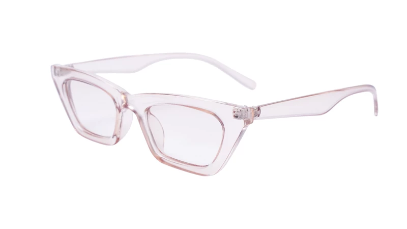 Soigné Female Large Cateye Spectacle. See Through Brown