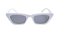 Soigné Female Large CatEye Sunglasses. White Rim Soigné Female Large CatEye Sunglasses. White Rim