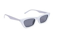 Soigné Female Large CatEye Sunglasses. White Rim Soigné Female Large CatEye Sunglasses. White Rim