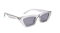 Soigné Female Large CatEye Sunglasses. See Through Grey Soigné Female Large CatEye Sunglasses. See Through Grey