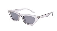 Soigné Female Large CatEye Sunglasses. See Through Grey Soigné Female Large CatEye Sunglasses. See Through Grey