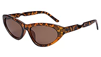 Soigné Female Large Cat Eye Sunglasses.Leopard Print