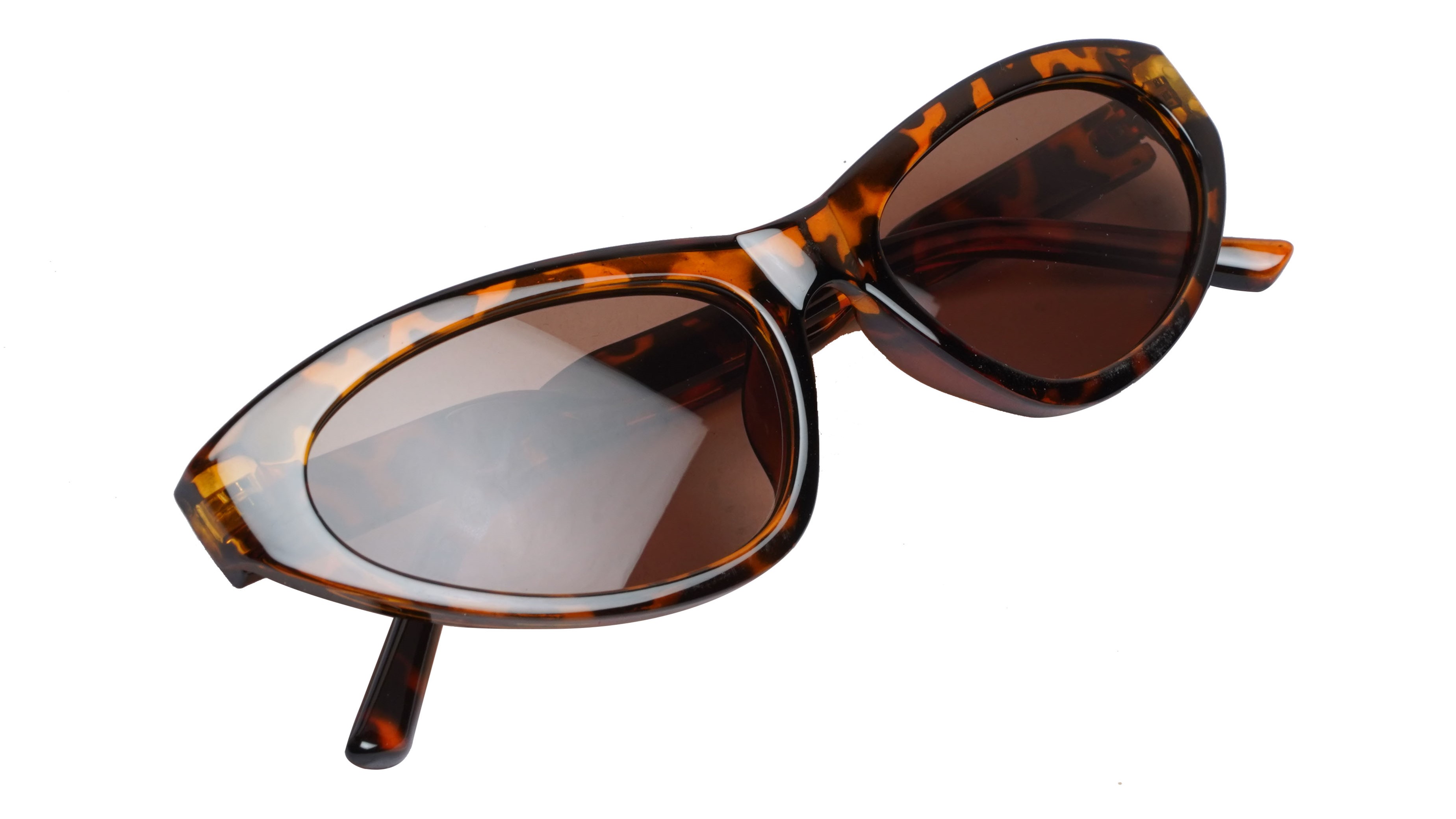 Soigné Female Large Cat Eye Sunglasses.Leopard Print