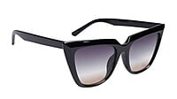 Soigné Female Oversized Cat Eye Sunglasses. Gloss Black Soigné Female Oversized Cat Eye Sunglasses. Gloss Black