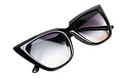 Soigné Female Oversized Cat Eye Sunglasses. Gloss Black Soigné Female Oversized Cat Eye Sunglasses. Gloss Black