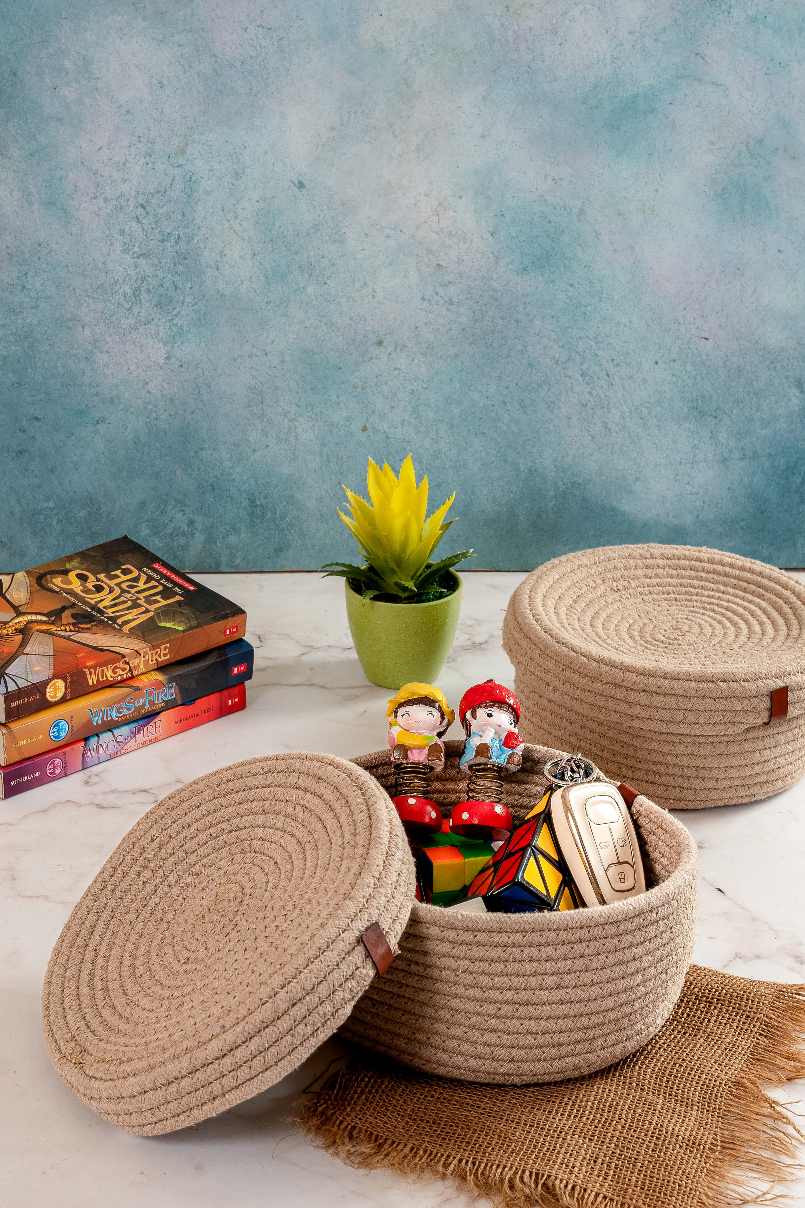 Cotton CORPORATE GIFT BASKET with Lid | Eco-Friendly, Stylish Storage Solution for Home and Office || Natural Cotton, Durable and Versatile Cotton CORPORATE GIFT BASKET with Lid | Eco-Friendly, Stylish Storage Solution for Home and Office || Natural Cotton, Durable and Versatile