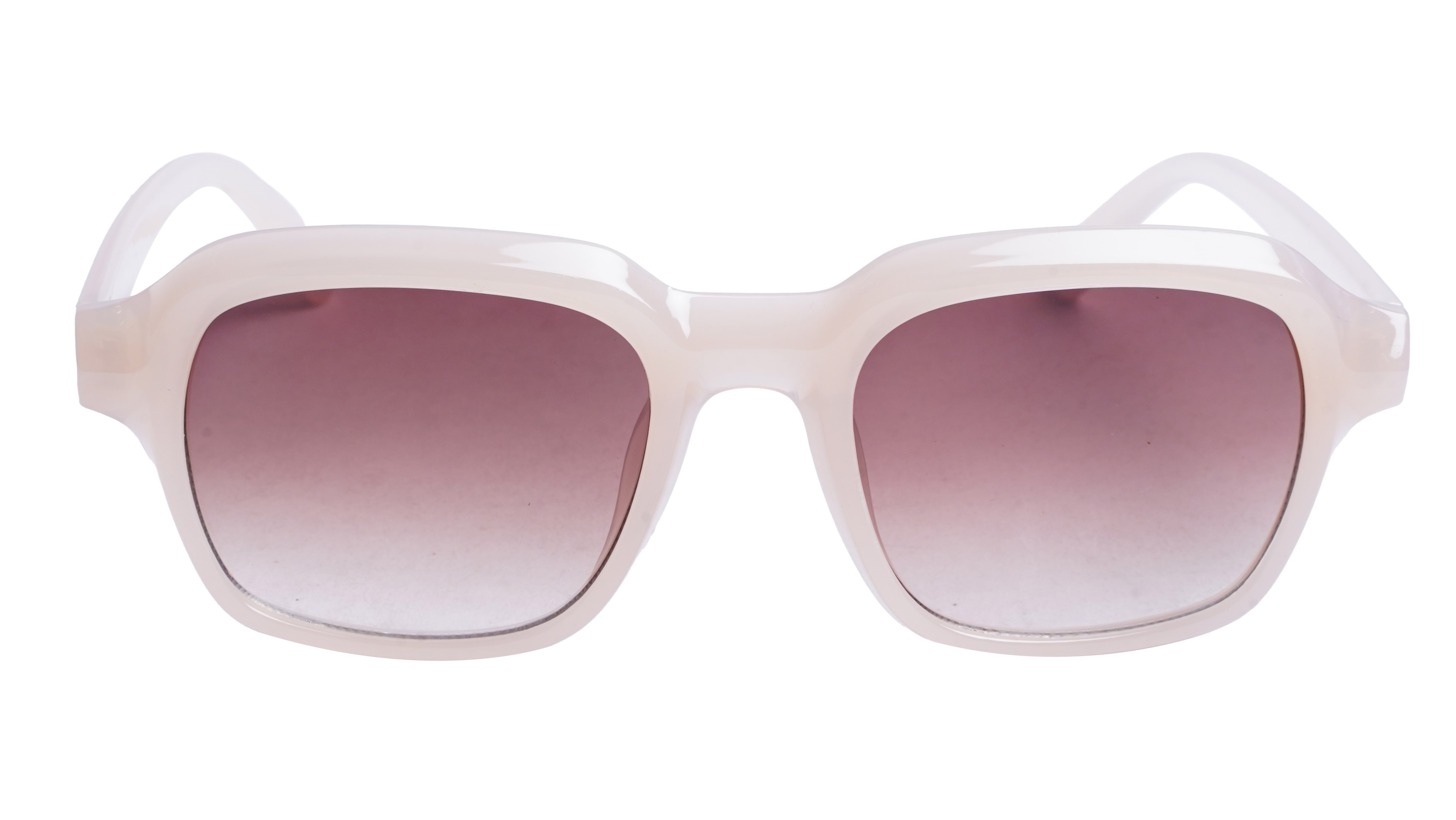 Soigné Female Large Square Sunglasses. Brown Frame
