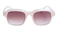 Soigné Female Large Square Sunglasses. Brown Frame