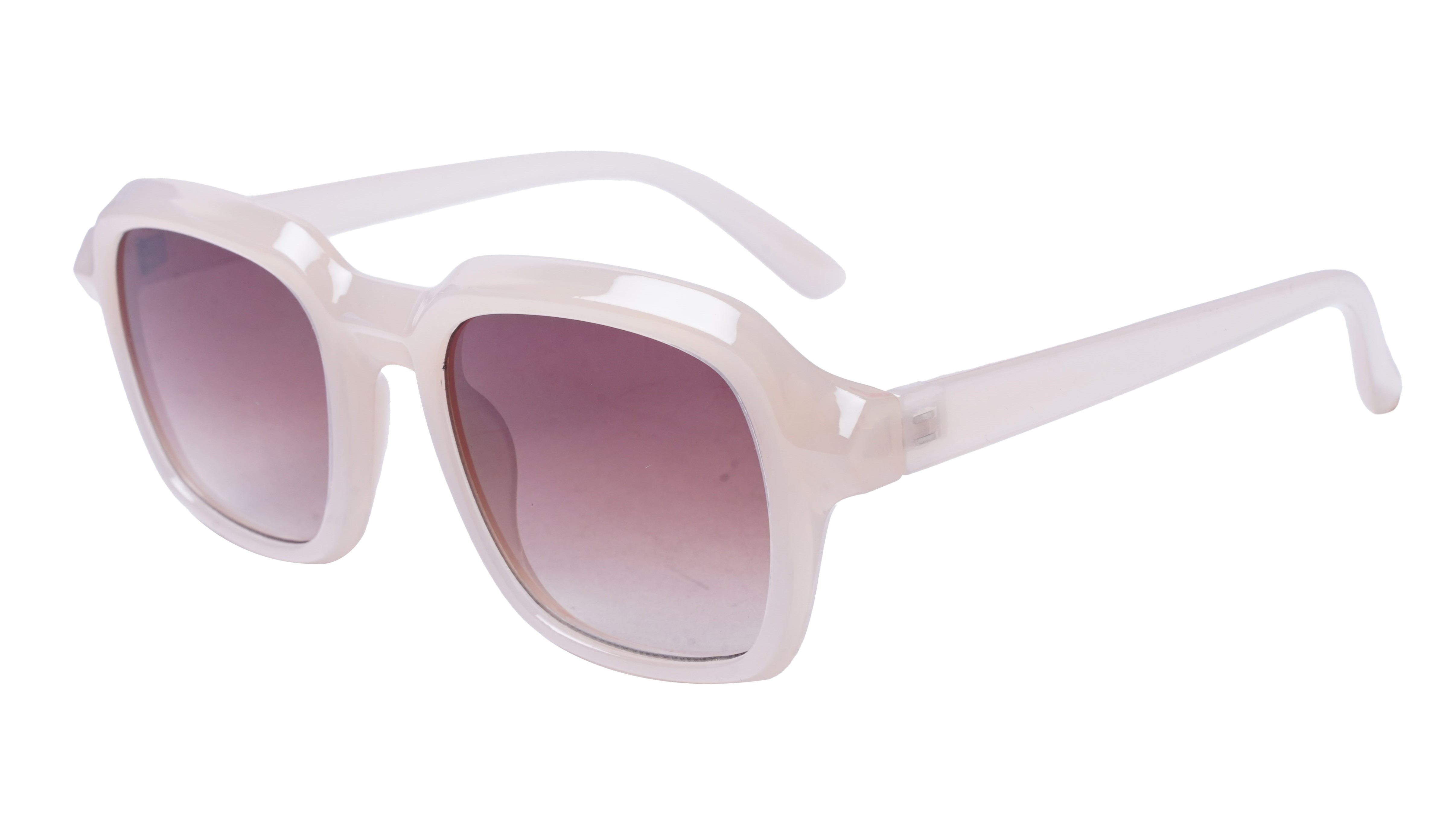 Soigné Female Large Square Sunglasses. Brown Frame