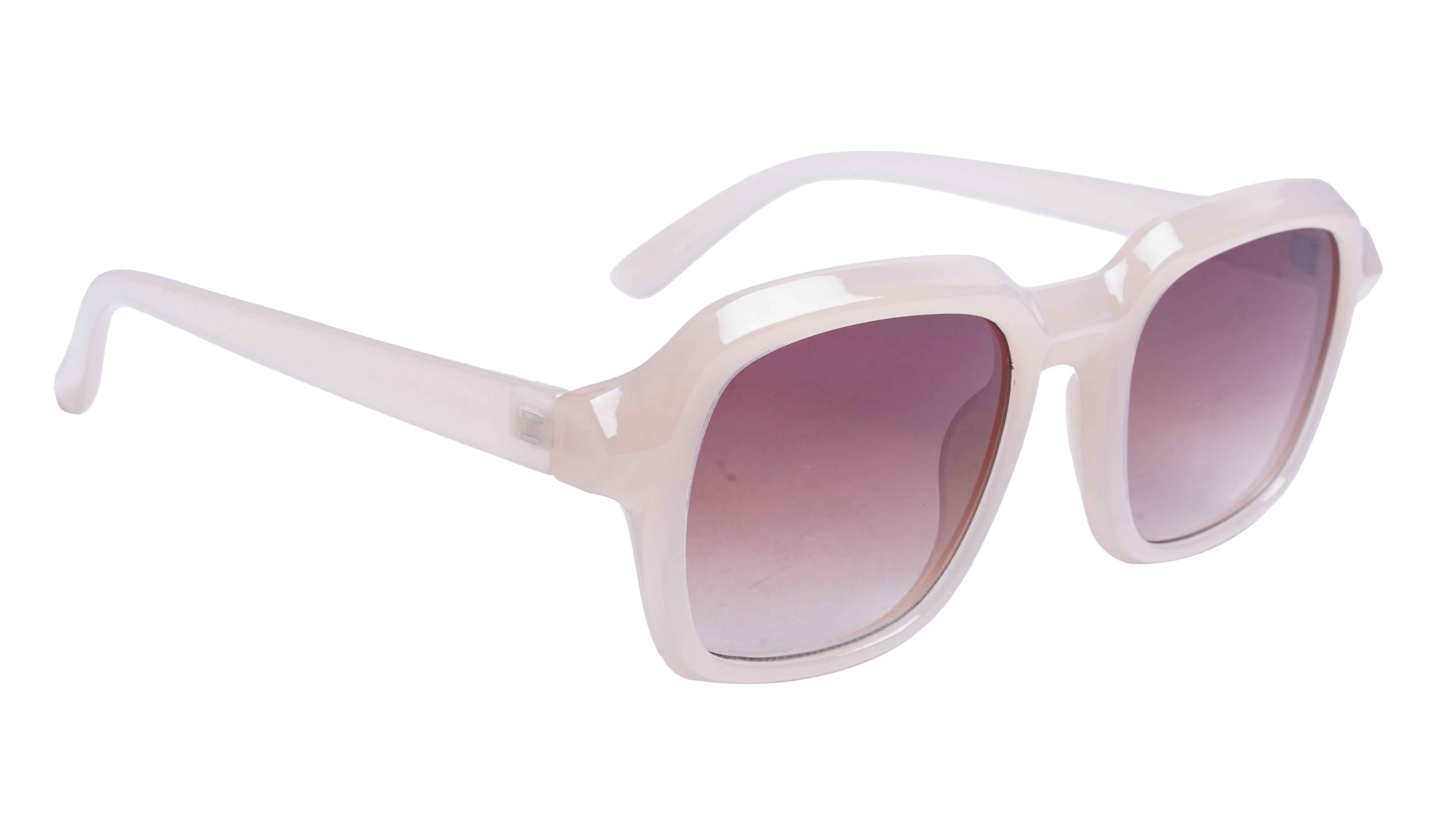 Soigné Female Large Square Sunglasses. Brown Frame