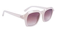 Soigné Female Large Square Sunglasses. Brown Frame