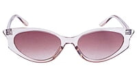 Soigné Female Large Cateye Sunglasses.Transparent Frame with black color string Soigné Female Large Cateye Sunglasses.Transparent Frame with black color string