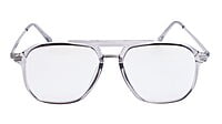Soigné Unisex Large Aviator Spectacle Frame. See Through Grey Soigné Unisex Large Aviator Spectacle Frame. See Through Grey