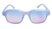 Soigné Female Large Square Sunglasses. Light Blue