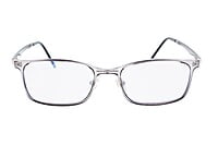 Unisex Medium Rectangular Spectacle Frame. See Through Grey Rim Unisex Medium Rectangular Spectacle Frame. See Through Grey Rim