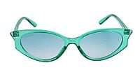 Soigné Female Large Cateye Sunglasses.See Through Green Frame Soigné Female Large Cateye Sunglasses.See Through Green Frame