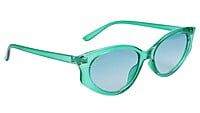 Soigné Female Large Cateye Sunglasses.See Through Green Frame Soigné Female Large Cateye Sunglasses.See Through Green Frame