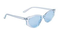 Soigné Female Large Cateye Sunglasses.See Through Blue Frame Soigné Female Large Cateye Sunglasses.See Through Blue Frame