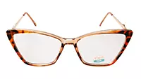 Soigné Female Large Cat Eye Spectacle Frame.Leopard Print