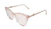 Soigné Female Large Cat Eye Spectacle Frame.Clear Pink
