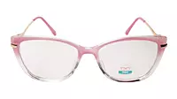 Soigné Female Large Cat Eye Spectacle Frame.Pink&Clear