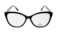 Soigné Female Medium Cat Eye Spectacle Frame.Glossy Black