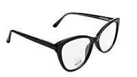 Soigné Female Medium Cat Eye Spectacle Frame.Glossy Black