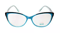 Soigné Female Medium Cat Eye Spectacle Frame.Blue & Black