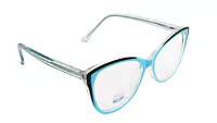 Soigné Female Medium Cat Eye Spectacle Frame.Blue & Black