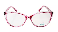 Soigné Female Medium Cat Eye Spectacle Frame.Red&Transparent