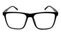 Soigné Unisex Oversized Square Spectacle Frame.Matte Black Color