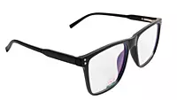 Soigné Unisex Oversized Square Spectacle Frame.Matte Black Color