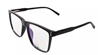 Soigné Unisex Oversized Square Spectacle Frame.Matte Black Color