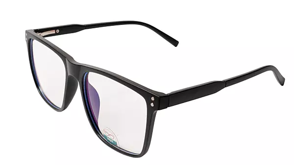 Soigné Unisex Oversized Square Spectacle Frame.Matte Black Color