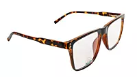 Soigné Unisex Oversized Square Spectacle Frame.Leopard Print Color