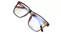 Soigné Unisex Oversized Square Spectacle Frame.Leopard Print Color
