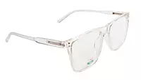 Soigné Unisex Oversized Square Spectacle Frame.Transparent Color Frame