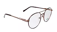 Soigné Unisex Medium Round Spectacle Frame.Bronze & Gold
